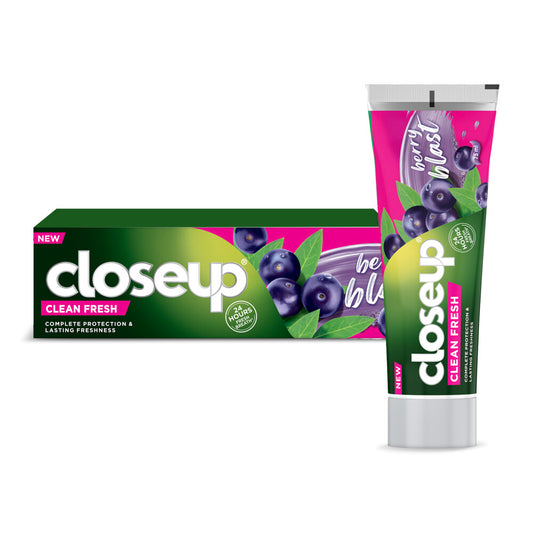 CLOSEUP Clean Fresh Toothpaste, Berry Blast, complete protection & lasting freshness, 75ml