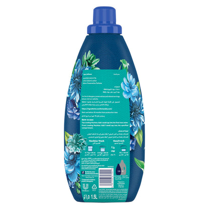 Comfort Concentrated Fabric Softener, Blue Love, with Pro-Fresh Technology for up to 9X fragrance, 1.5L