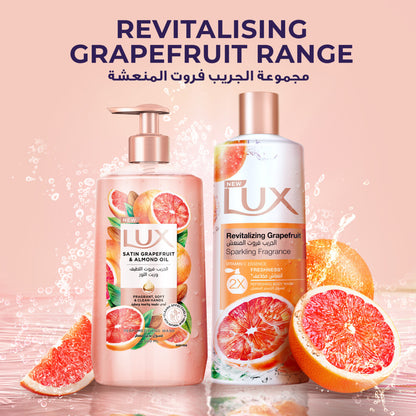 Lux Revitalizing Body Wash, Grapefruit, with Vitamin C Essence & 2x Freshness, 500ml