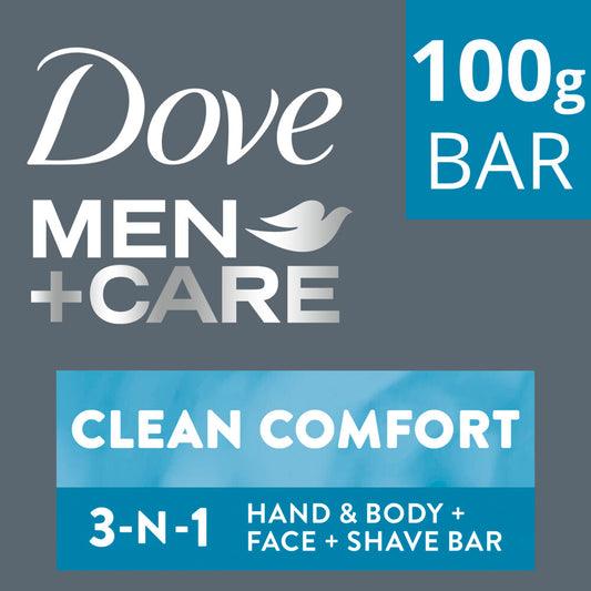 DOVE MEN+CARE Cleansing Bar,3in1, for Body, Face & Shaving