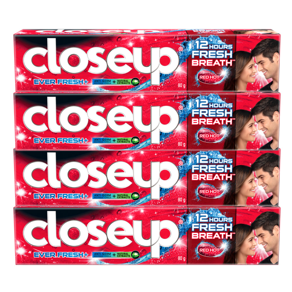 Close Up Red Hot Tooth Paste 120ml (Pack of 4)