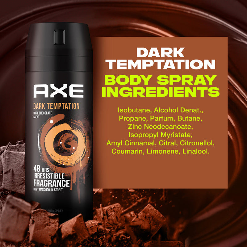 Axe Dark Temptation Deodorant Body Spray (Pack of 3)