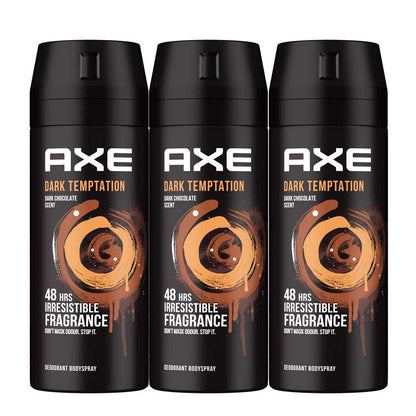 Axe Dark Temptation Deodorant Body Spray (Pack of 3)