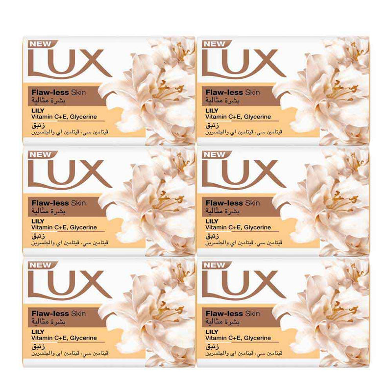Lux Flaw-less Skin Bar Soap (Pack of 6)